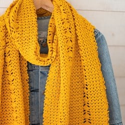 Organic Cotton Schal Häkelpaket