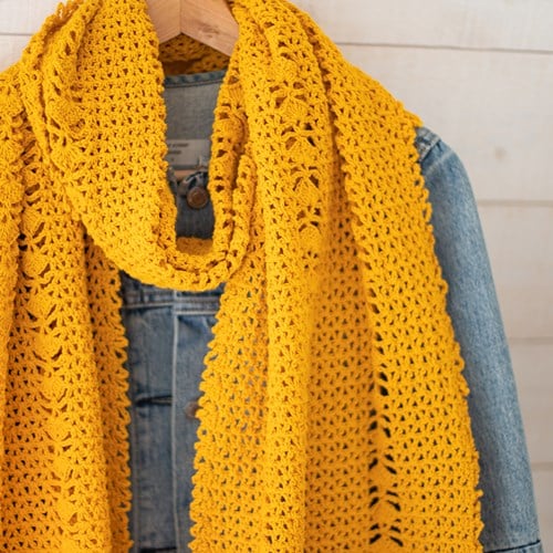 Organic Cotton Schal Häkelpaket