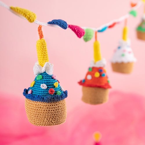 Cupcake-Girlande – Häkelpaket-3