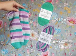 Scheepjes Summer Sock-A-Long Garnpaket Farboption 1 Pasay/Morning Mist Größe 35–38