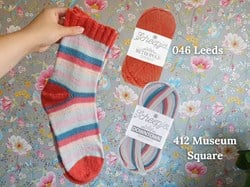 Scheepjes Summer Sock-A-Long Garnpaket Farboption 3 Leeds/Museum Square Größe 35–38