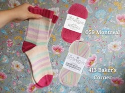 Scheepjes Summer Sock-A-Long Garnpaket Farboption 2 Montreal/Baker's Corner Größe 35–38