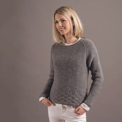 Creative Soft Wool Aran Damenpullover Strickpaket