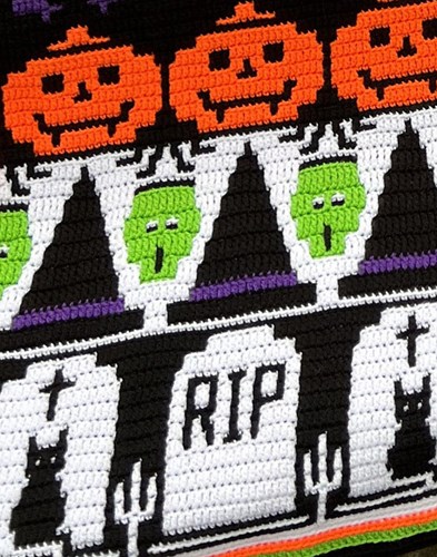 Boo! Halloween Decke CAL by Rosina Plane Garnpaket-2