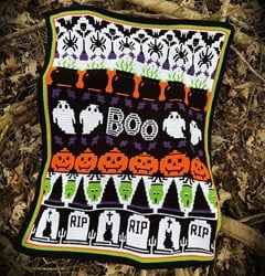 Boo! Halloween Decke CAL by Rosina Plane Garnpaket