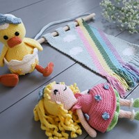 Wandaufhänger Vier Jahreszeiten Bundle Häkelpaket-3