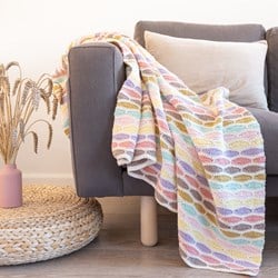 Yarn and Colors Stripy Waves Blanket Häkelpaket