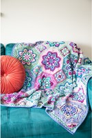 Persian Tiles Lavender Fields Blanket Crochet Kit