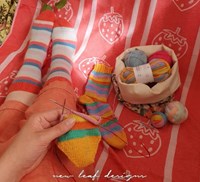 Scheepjes Summer Sock-A-Long Garnpaket Farboption 5 Alexandria/Leafy Suburb Größe 39-47-2