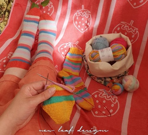 Scheepjes Summer Sock-A-Long Garnpaket Farboption 5 Alexandria/Leafy Suburb Größe 39-47-2