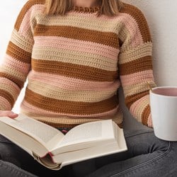 Yarn and Colors Sunset Stripes Pullover Häkelpaket