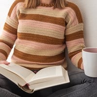 Häkelanleitung Yarn and Colors Sunset Stripes Pullover-3