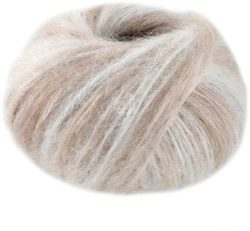 Lana Grossa Superkid Seta Print 101 Creme/Beige/Silbergrau