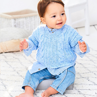 Strickanleitung Stylecraft Sweet Dreams Baby Sweater & Tank Top