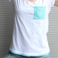 Häkelanleitung T-shirt Pocket