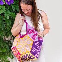 Flowery Fair Bag Garnset Happiness Hexagon