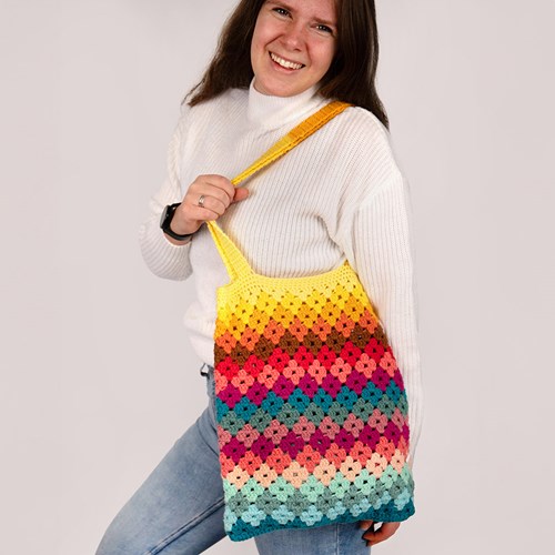 Regenbogen Tasche Garnset - Exklusive Musterung