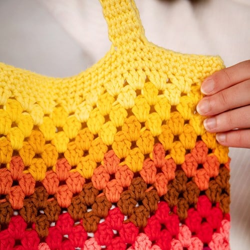 Regenbogen Tasche Garnset - Exklusive Musterung-3