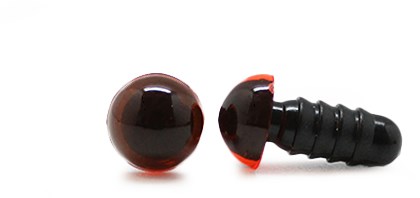 Sicherheitsaugen Transparent Orange 8mm 2 Stücke