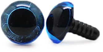 Sicherheitsaugen Transparent Blau 14mm 2 Stücke