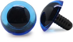 Sicherheitsaugen Transparent Blau 2 Stück