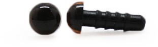 Sicherheitsaugen Transparent Braun 6mm 2 Stücke