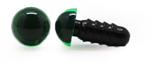 Sicherheitsaugen Transparent Grün 8mm 2 Stücke