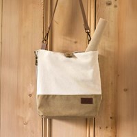 DMC Eco Vita Crossbody Handtasche 32x29cm Beige-2