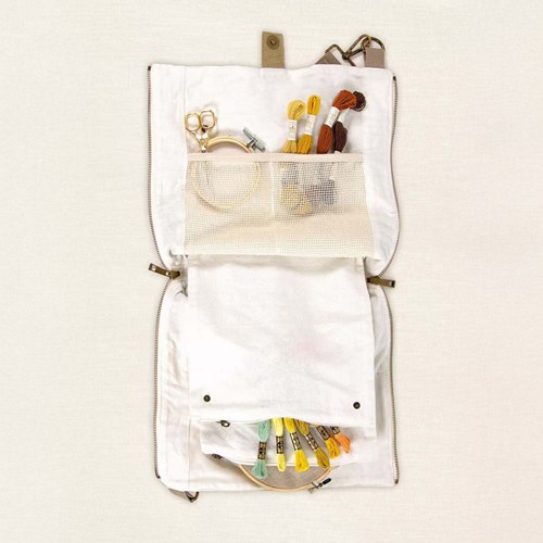DMC Eco Vita Cross body schoudertas 32x29cm beige