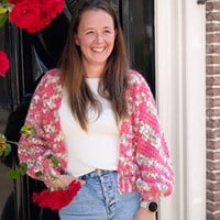 Granny stripe vest Lang Yarns Muse