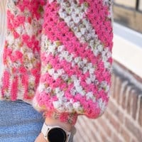 Granny stripe vest Lang Yarns Muse