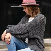 Häkelpaket Budgetyarn Soft Aran Granny Stripe Jacke-3