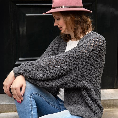 Häkelpaket Budgetyarn Soft Aran Granny Stripe Jacke-3