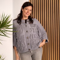 Happy Weste mit Fransen Garn- und Strickpaket