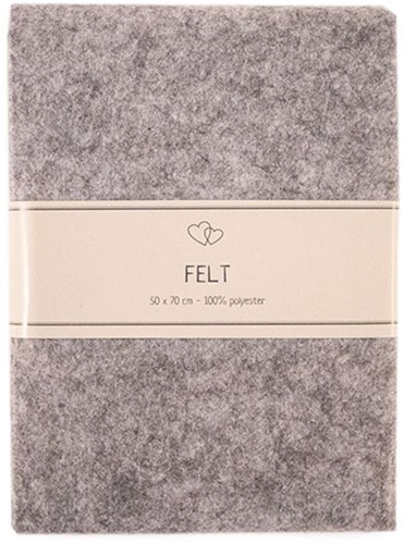 Go Handmade Filz Hellgrau