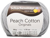 Peach Cotton Schal mit Volant Strickpaket 1 Silver