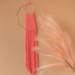 Makramee Anleitung Yarn and Colors Waterfall Wall Hanging