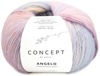 Katia Angelo 106 Blau-Lachs-Ocker