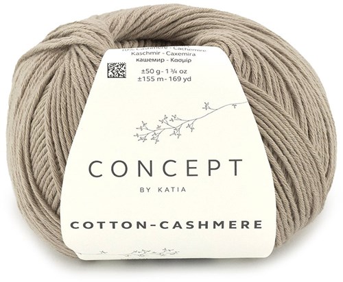 Katia Cotton Cashmere 91 Grijs Beige