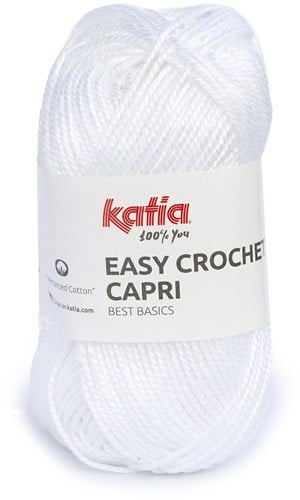 Katia Easy Crochet Capri 100 Weiß