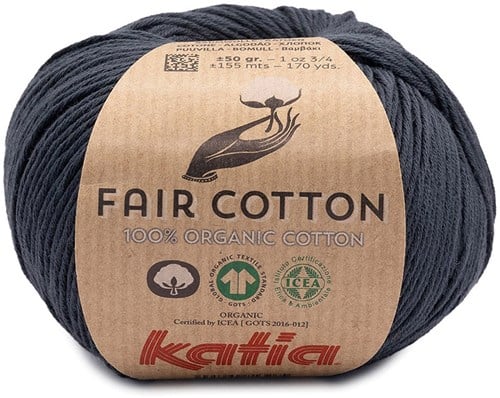 Katia Fair Cotton 054 Anthrazitgrau
