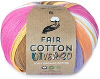 Katia Fair Cotton Diverso 401 Gelb-Fuchsia