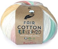 Katia Fair Cotton Diverso 405 Grün-Gummi Rosa-Braun