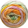 Katia Fair Cotton Infinity 101 Helles Lila-Pastellblau-Hellgrün-Pastellgelb-2