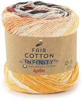 Katia Fair Cotton Infinity 109 Rot-Orange-Schwarz