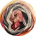 Katia Fair Cotton Infinity 109 Rot-Orange-Schwarz-2