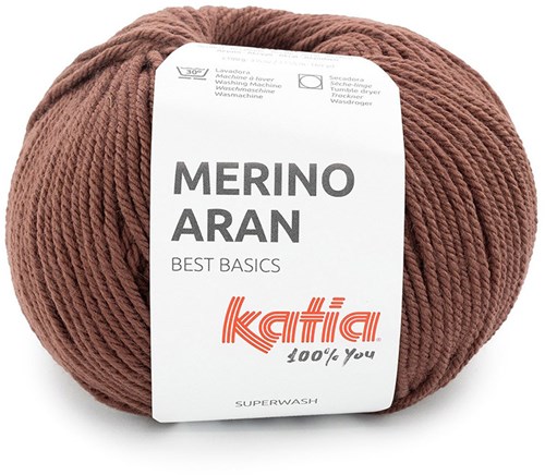 Katia Merino Aran 110 Rotbraun