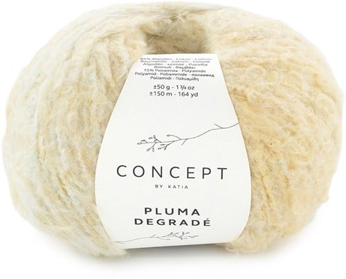 Katia Pluma Degradé 201 Pfirsich-Mintgrün