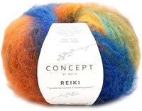 Katia Reiki 205 Türkis-Orange-Khaki