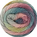 Katia Silky Lace Rainbow 303 Kaugummi Rosa-Wasser Blau-Ocker-3